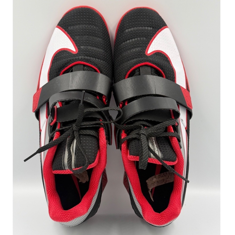 Nike Romaleos 4 Weightlifting Shoes Black White Red CD3463-003 Mens Size 13 - Picture 3 of 8